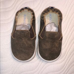 New Boys 12-18 Month Brown Leather Lenny Loafer